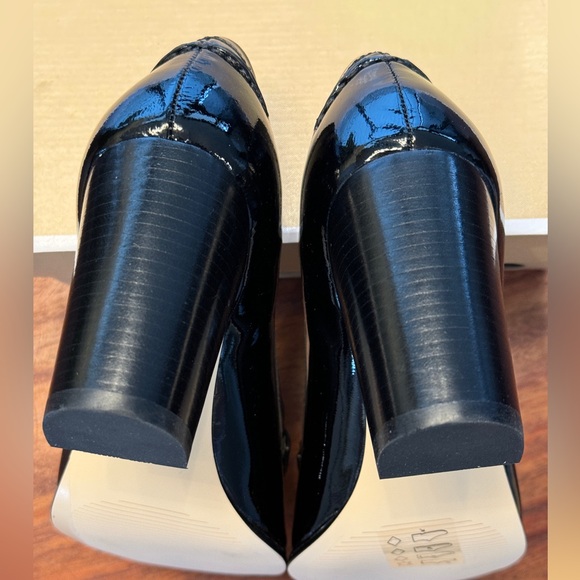 MICHAEL KORS Bayville loafer black patent leather 3” block heel women’s sz 5M - Picture 8 of 8